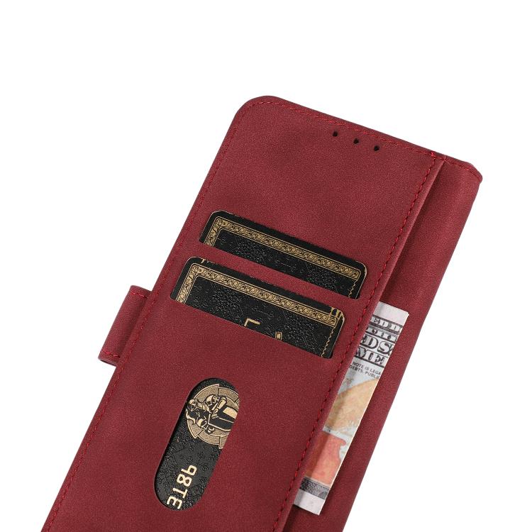 For iPhone 17 Air KHAZNEH Matte Texture Leather Phone Case(Red) - free shipping - PMc TechLife - Order now!