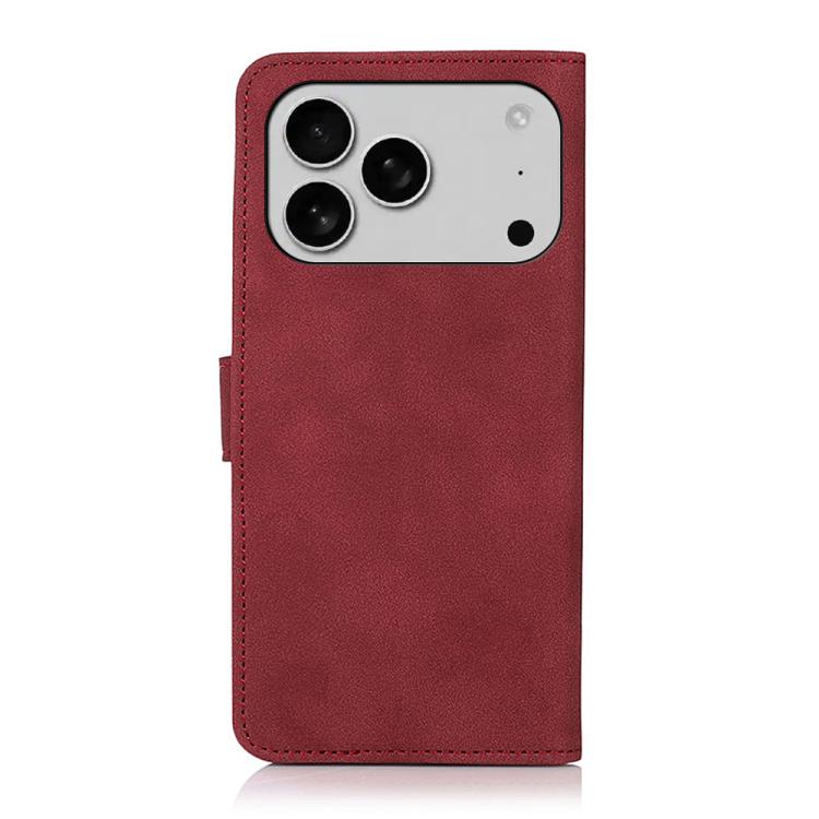For iPhone 17 Pro KHAZNEH Matte Texture Leather Phone Case(Red) - free shipping - PMc TechLife - Order now!