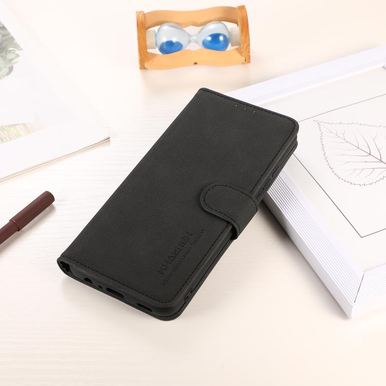 For iPhone 17 Pro Max KHAZNEH Matte Texture Leather Phone Case(Black) - free shipping - PMc TechLife - Order now!