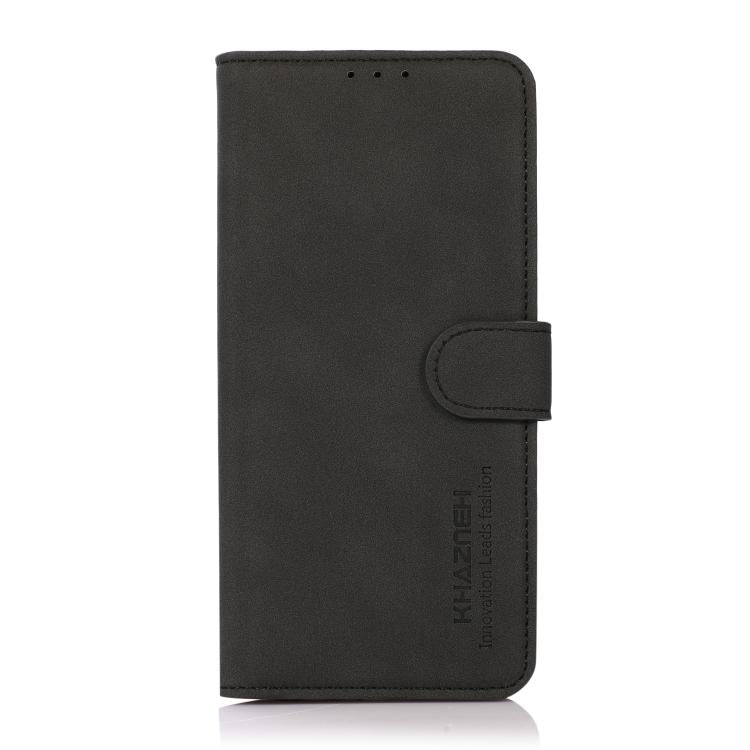 For iPhone 17 Pro Max KHAZNEH Matte Texture Leather Phone Case(Black) - free shipping - PMc TechLife - Order now!