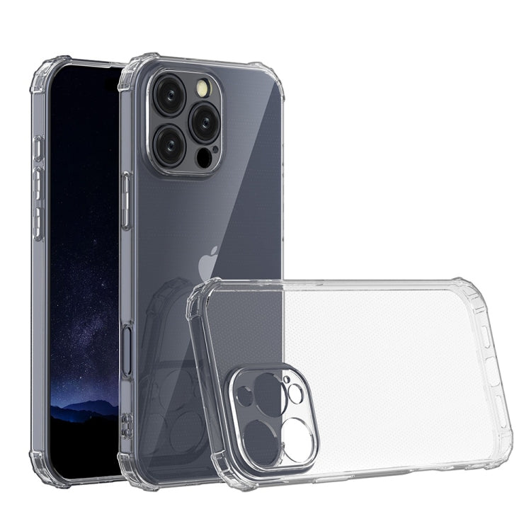 For iPhone 16 Pro Max Four-Corner Shockproof Clear TPU Phone Case(Transparent) - iPhone 16 Pro Max Cases by PMC TechLife | Online Shopping South Africa | PMC TechLife | Buy Now Pay Later Mobicred