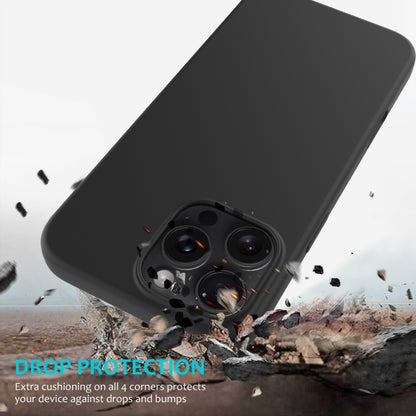 For iPhone 16 Pro Solid Color Silicone Phone Case(Black) - More iPhone Cases by PMC Jewellery | Online Shopping South Africa | PMC Jewellery | Buy Now Pay Later Mobicred