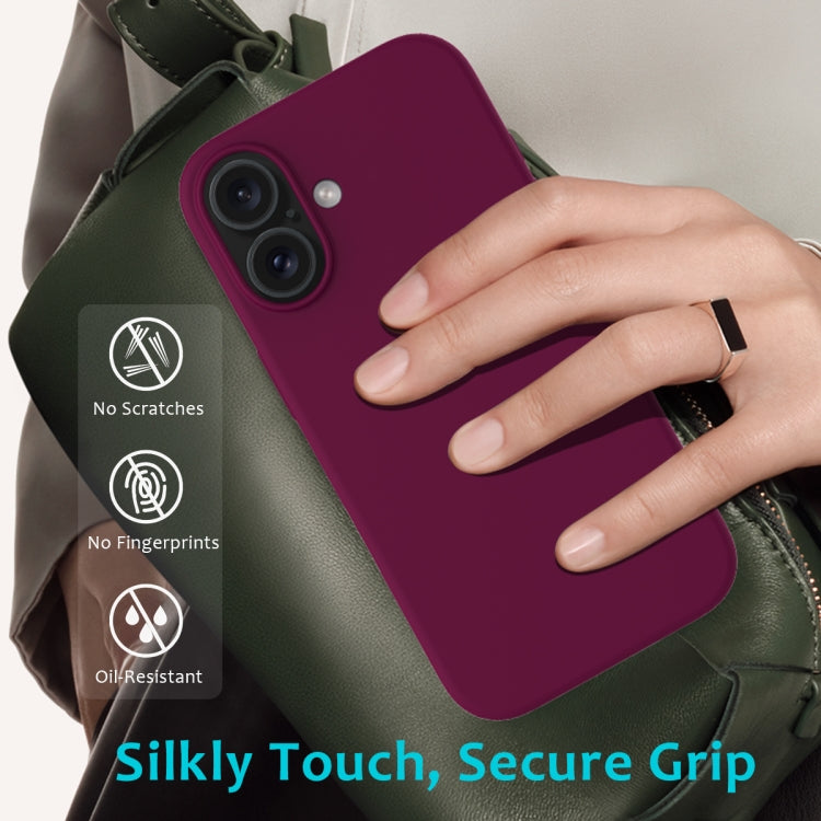 For iPhone 16 Solid Color Silicone Phone Case(Violet) - More iPhone Cases by PMC Jewellery | Online Shopping South Africa | PMC Jewellery | Buy Now Pay Later Mobicred