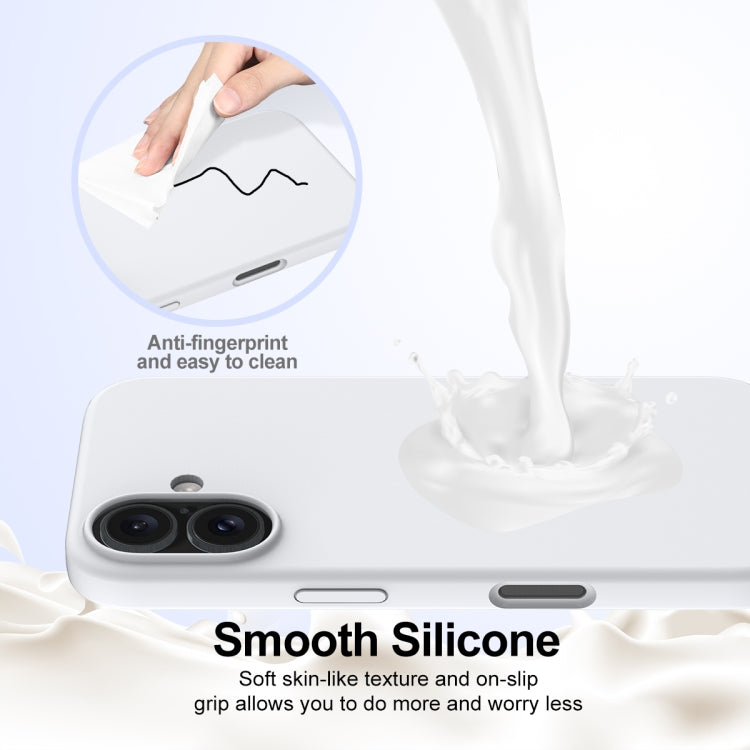 For iPhone 16 Plus Shockproof Silicone Magsafe Phone Case(White) - iPhone 16 Plus Cases by PMC TechLife | Online Shopping South Africa | PMC TechLife | Buy Now Pay Later Mobicred