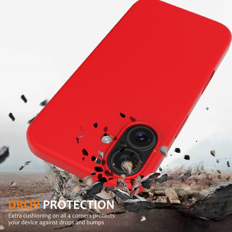For iPhone 16 Shockproof Silicone Magsafe Phone Case(Red) - iPhone 16 Cases by PMC TechLife | Online Shopping South Africa | PMC TechLife | Buy Now Pay Later Mobicred