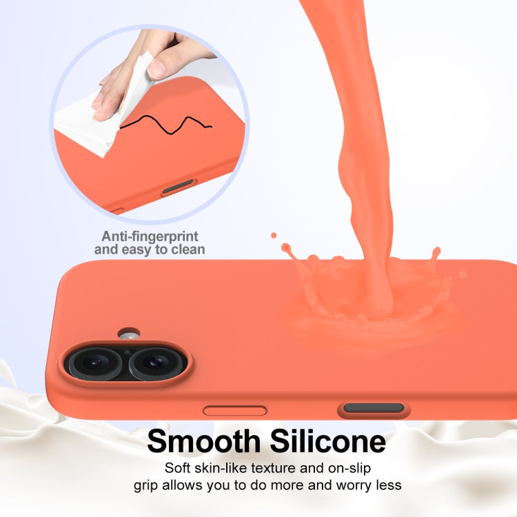 For iPhone 16 Shockproof Silicone Magsafe Phone Case(Gold Orange) - iPhone 16 Cases by PMC Jewellery | Online Shopping South Africa | PMC Jewellery | Buy Now Pay Later Mobicred