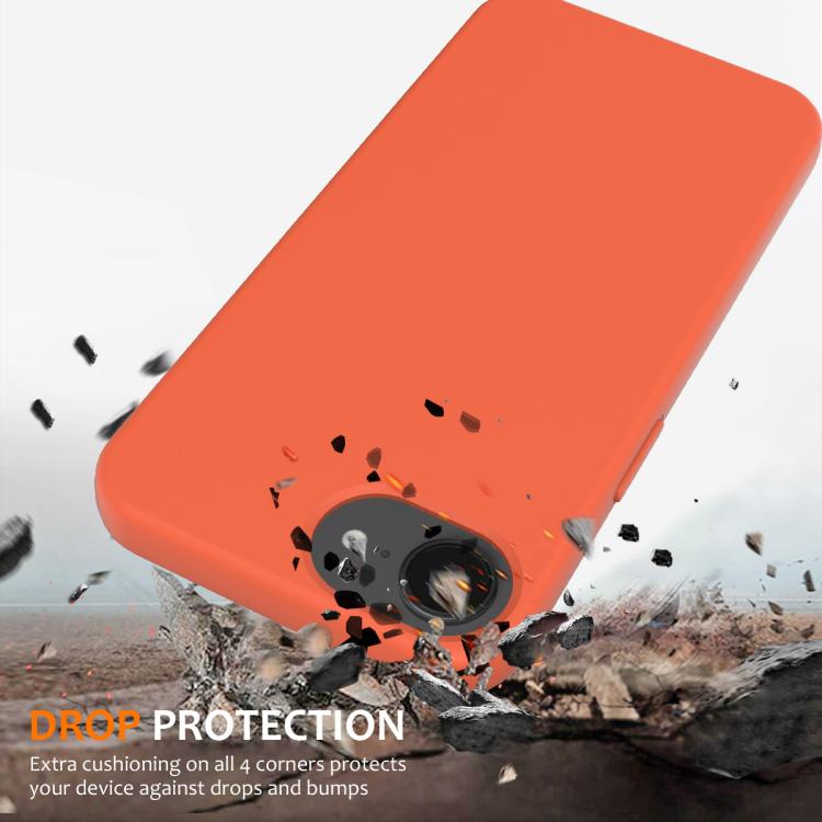 For iPhone 16e Shockproof Silicone Magsafe Phone Case(Gold Orange) - iPhone 16e Cases by PMC TechLife | Online Shopping South Africa | PMC TechLife | Buy Now Pay Later Mobicred