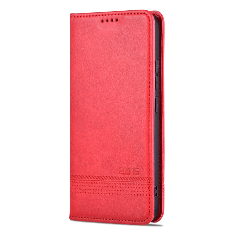 For Xiaomi 14 AZNS Magnetic Calf Texture Flip Leather Phone Case(Red) - 14 Cases by AZNS | Online Shopping South Africa | PMC Jewellery | Buy Now Pay Later Mobicred