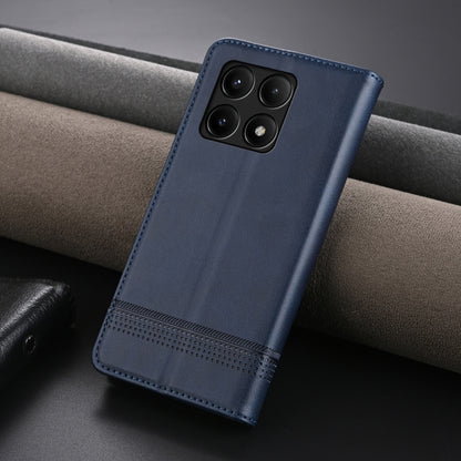 For Xiaomi Redmi K70/K70 Pro AZNS Magnetic Calf Texture Flip Leather Phone Case(Dark Blue) - K70 Pro Cases by AZNS | Online Shopping South Africa | PMC Jewellery | Buy Now Pay Later Mobicred