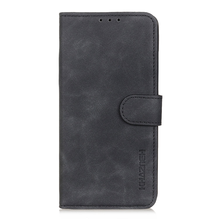 For iPhone 16 KHAZNEH Retro Texture Leather Phone Case(Black) - iPhone 16 Cases by PMC Jewellery | Online Shopping South Africa | PMC Jewellery | Buy Now Pay Later Mobicred