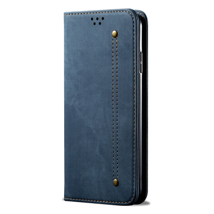For vivo X100 Pro Denim Texture Flip Leather Phone Case(Blue) - vivo Cases by imak | Online Shopping South Africa | PMC Jewellery | Buy Now Pay Later Mobicred