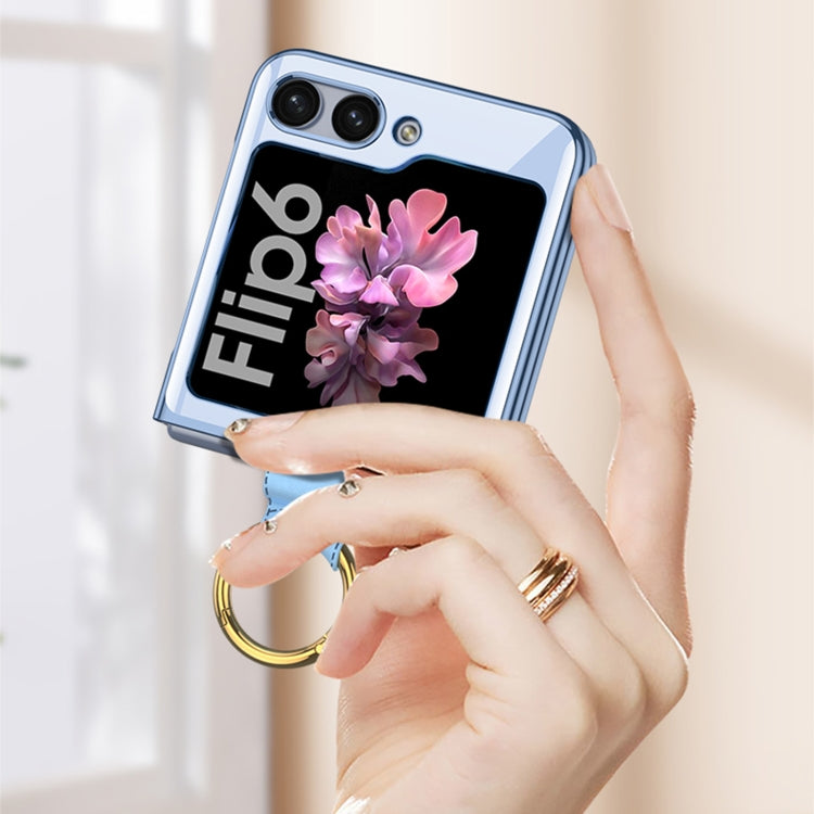 For Samsung Galaxy Z Flip6 / Flip7 FE GKK Electroplating Phone Case with Ring(Green) - free shipping - PMC Jewellery - Order now!
