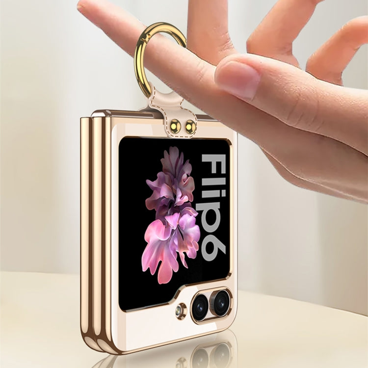 For Samsung Galaxy Z Flip6 / Flip7 FE GKK Electroplating Phone Case with Ring(Green) - free shipping - PMC Jewellery - Order now!