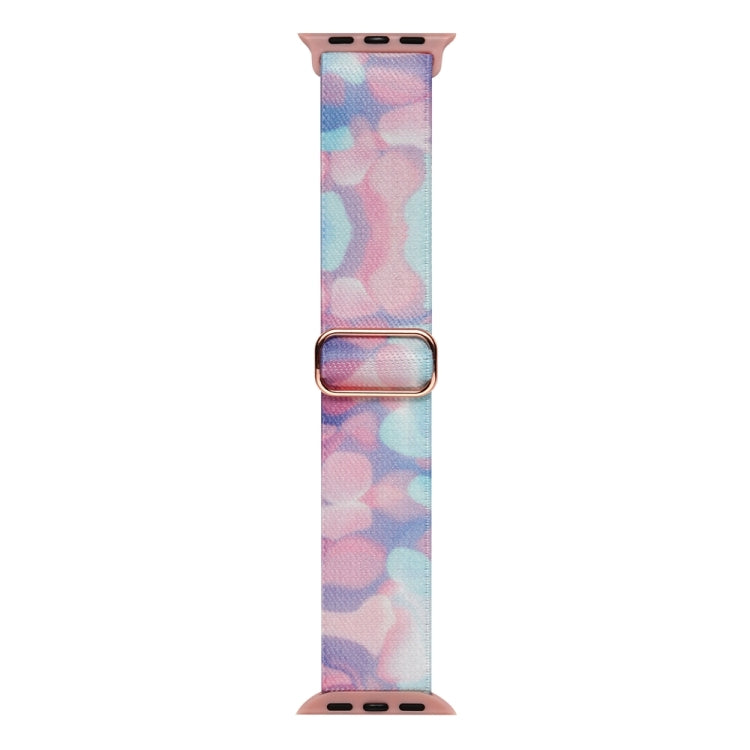 For Apple Watch 8 45mm  Painted Pattern Nylon Replacement Watch Band(Water Fluid) - Watch Bands by PMc TechLife | Online Shopping South Africa | PMc TechLife | Buy Now Pay Later Mobicred