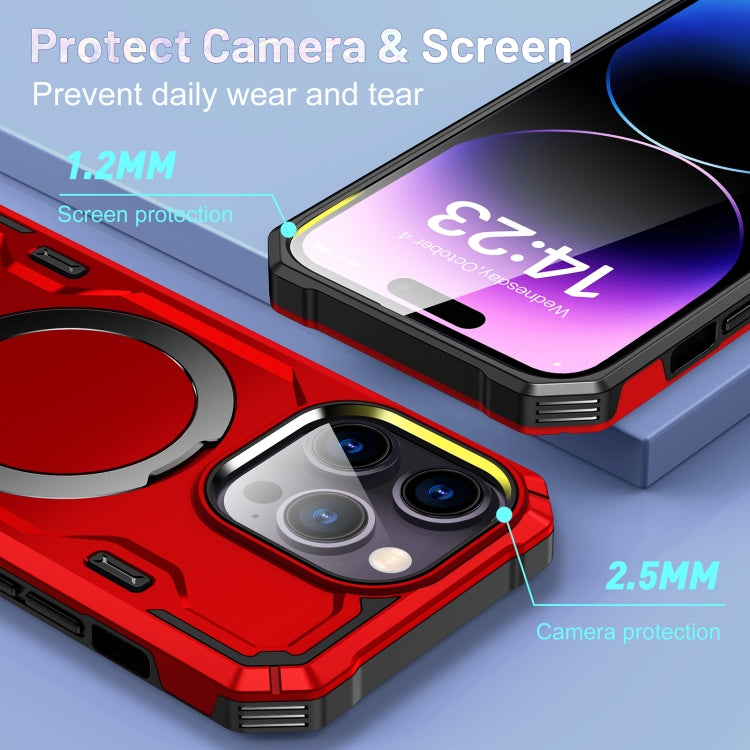 For iPhone 11 Pro Max Patronus MagSafe Magnetic Holder Phone Case(Red) - free shipping - PMC TechLife - Order now!