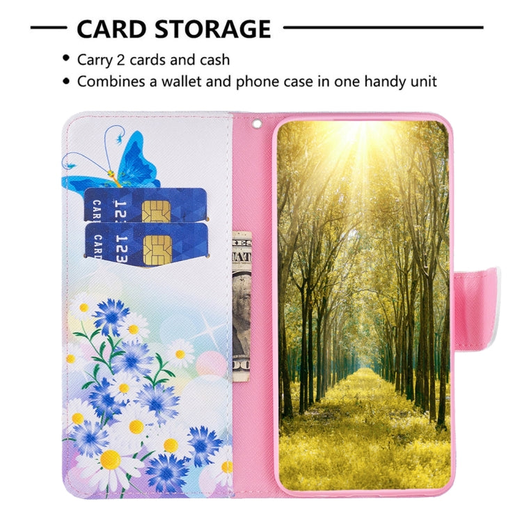 For Motorola Moto G34 5G Colored Drawing Pattern Leather Phone Case(Butterfly Love) - Motorola Cases by PMC TechLife | Online Shopping South Africa | PMC TechLife | Buy Now Pay Later Mobicred