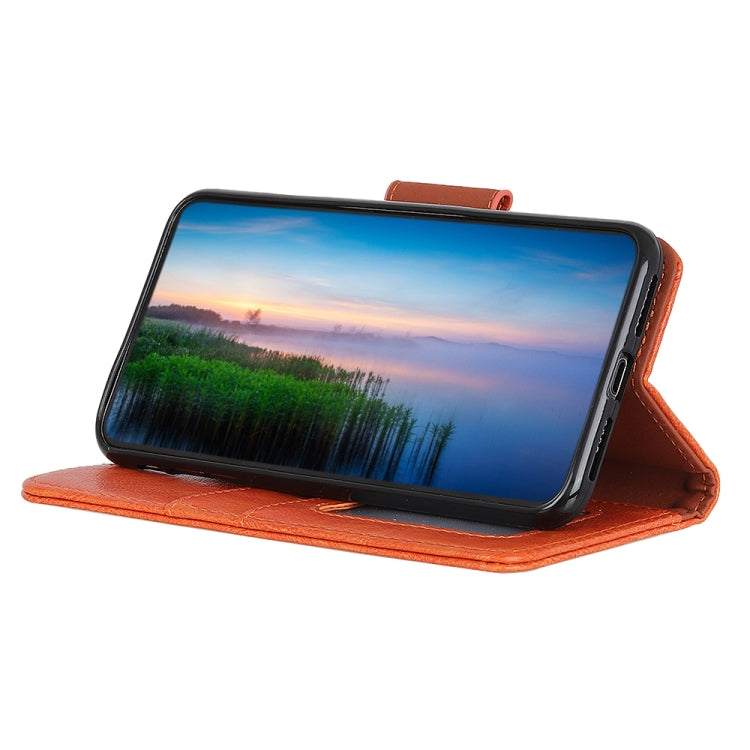 For OnePlus Nord 4E Global Nappa Texture Leather Phone Case(Orange) - OnePlus Cases by PMC TechLife | Online Shopping South Africa | PMC TechLife | Buy Now Pay Later Mobicred