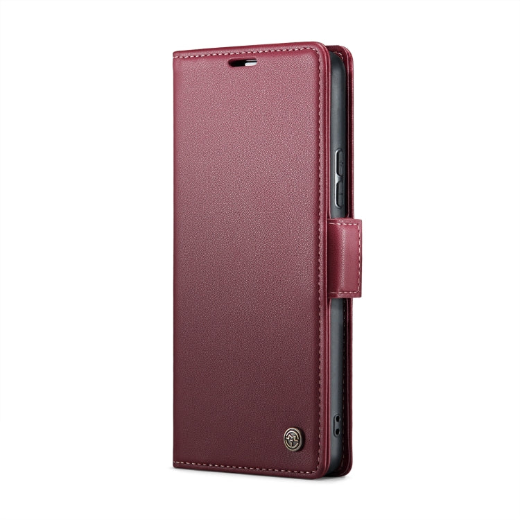 For Realme 11 Pro/11 Pro+ CaseMe 023 Butterfly Buckle Litchi Texture RFID Anti-theft Leather Phone Case(Wine Red) - Realme Cases by CaseMe | Online Shopping South Africa | PMC Jewellery | Buy Now Pay Later Mobicred