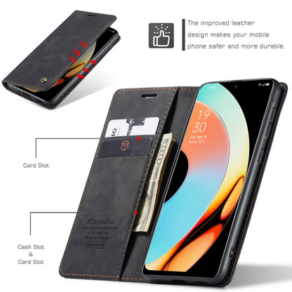 For Realme 10 Pro+ CaseMe 013 Multifunctional Horizontal Flip Leather Phone Case(Black) - Realme Cases by CaseMe | Online Shopping South Africa | PMC Jewellery | Buy Now Pay Later Mobicred