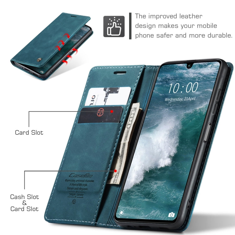 For Xiaomi Redmi 13C 4G Global / 13C 5G CaseMe 013 Multifunctional Horizontal Flip Leather Phone Case(Blue) - Xiaomi Cases by CaseMe | Online Shopping South Africa | PMC Jewellery | Buy Now Pay Later Mobicred