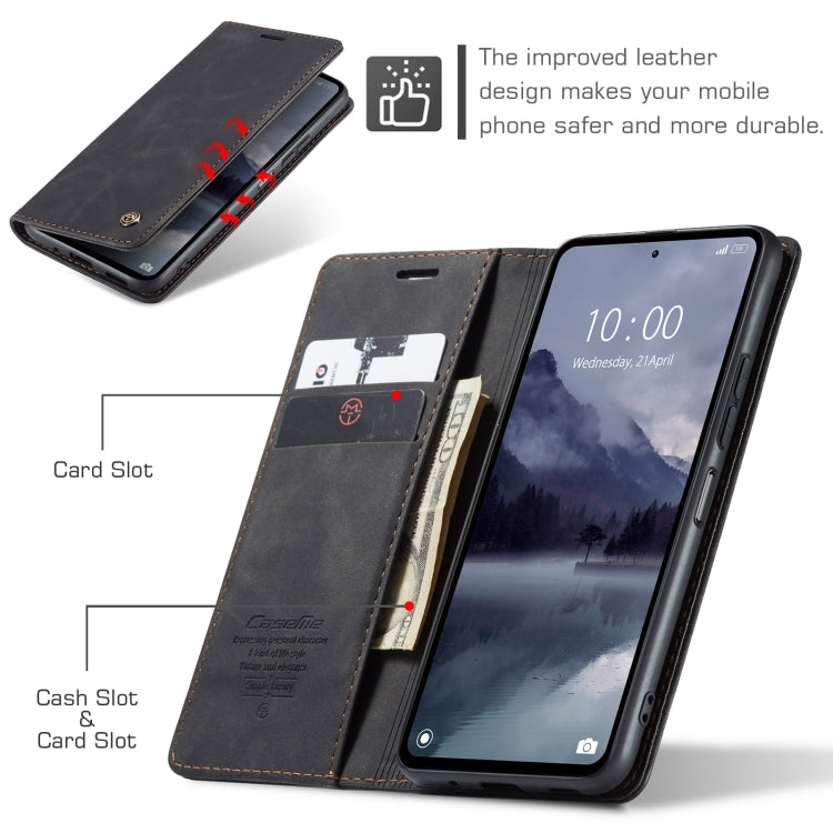 For Xiaomi Redmi 12 4G / 12 5G／Note 12R CaseMe 013 Multifunctional Horizontal Flip Leather Phone Case(Black) - Xiaomi Cases by CaseMe | Online Shopping South Africa | PMC Jewellery | Buy Now Pay Later Mobicred