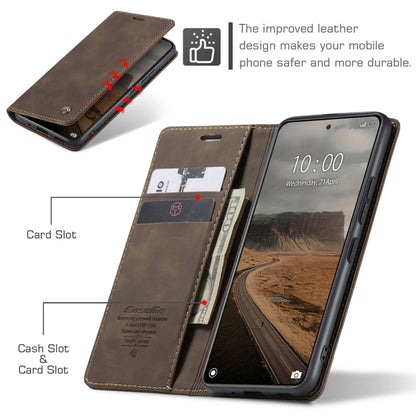 For Xiaomi 14 CaseMe 013 Multifunctional Horizontal Flip Leather Phone Case(Coffee) - 14 Cases by CaseMe | Online Shopping South Africa | PMC Jewellery | Buy Now Pay Later Mobicred