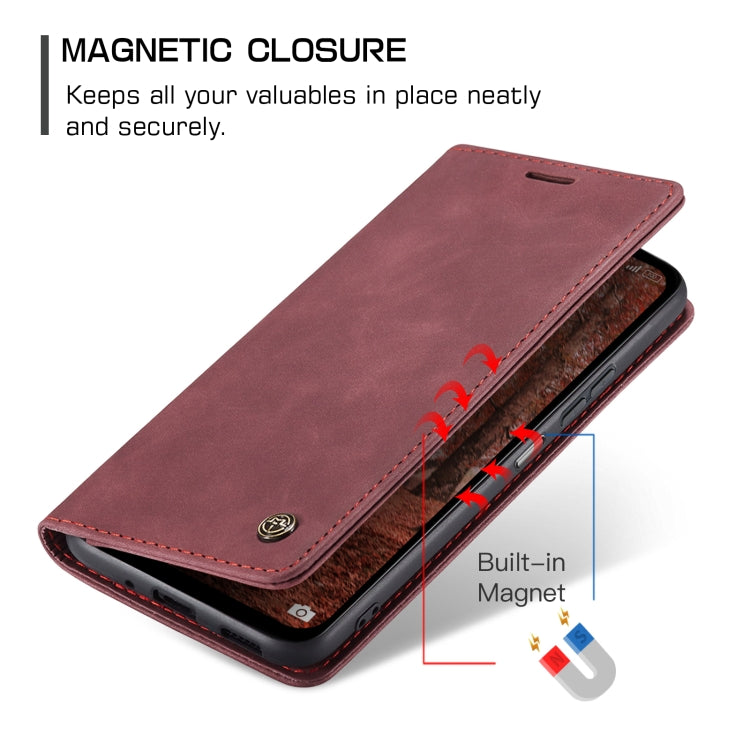 For Xiaomi Redmi Note 13 5G CaseMe 013 Multifunctional Horizontal Flip Leather Phone Case(Wine Red) - Xiaomi Cases by CaseMe | Online Shopping South Africa | PMC Jewellery | Buy Now Pay Later Mobicred