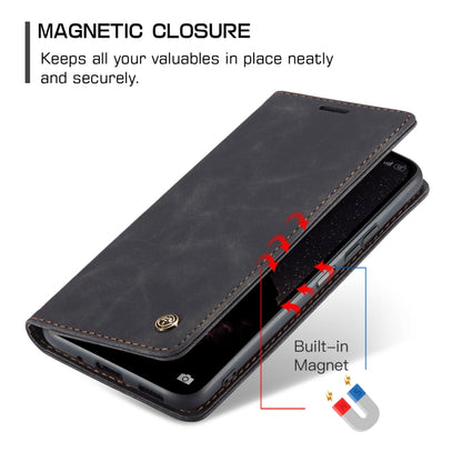 For Xiaomi Redmi Note 13 5G CaseMe 013 Multifunctional Horizontal Flip Leather Phone Case(Black) - Xiaomi Cases by CaseMe | Online Shopping South Africa | PMC Jewellery | Buy Now Pay Later Mobicred