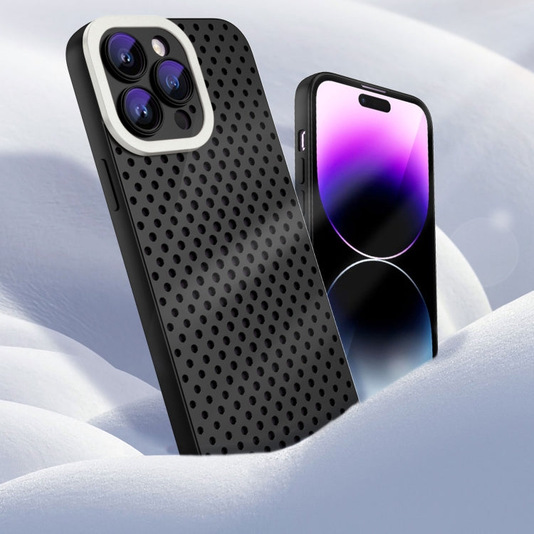 For iPhone 13 Pro Max Hollow Heat Dissipation TPU Phone Case(Black) - iPhone 13 Pro Max Cases by PMC TechLife | Online Shopping South Africa | PMC TechLife