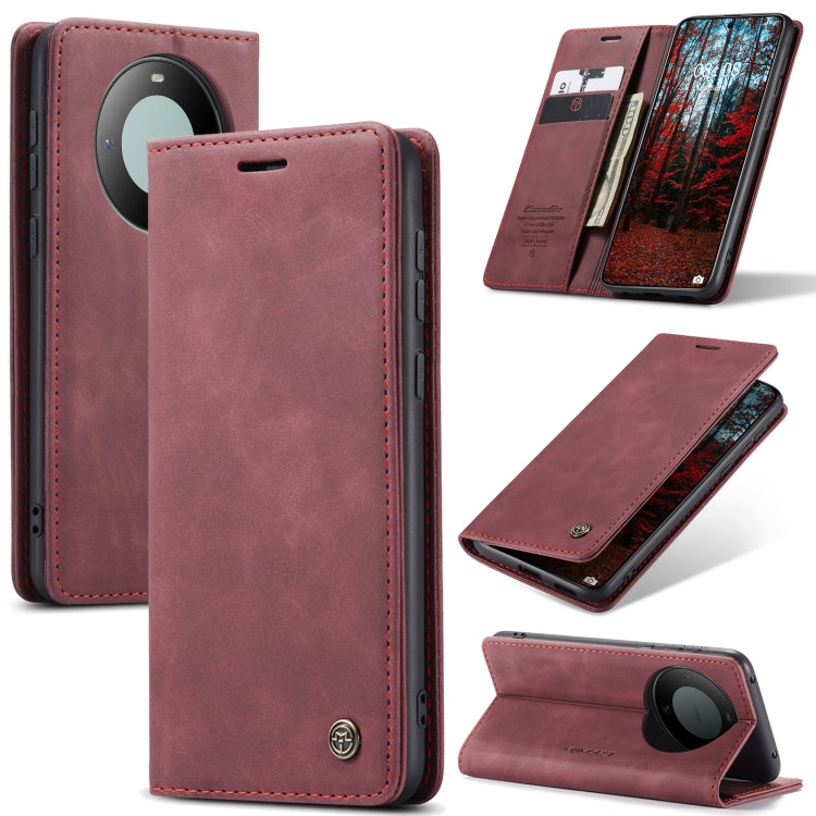 For Huawei Mate 60 CaseMe 013 Multifunctional Horizontal Flip Leather Phone Case(Wine Red) - Huawei Cases by CaseMe | Online Shopping South Africa | PMC Jewellery | Buy Now Pay Later Mobicred