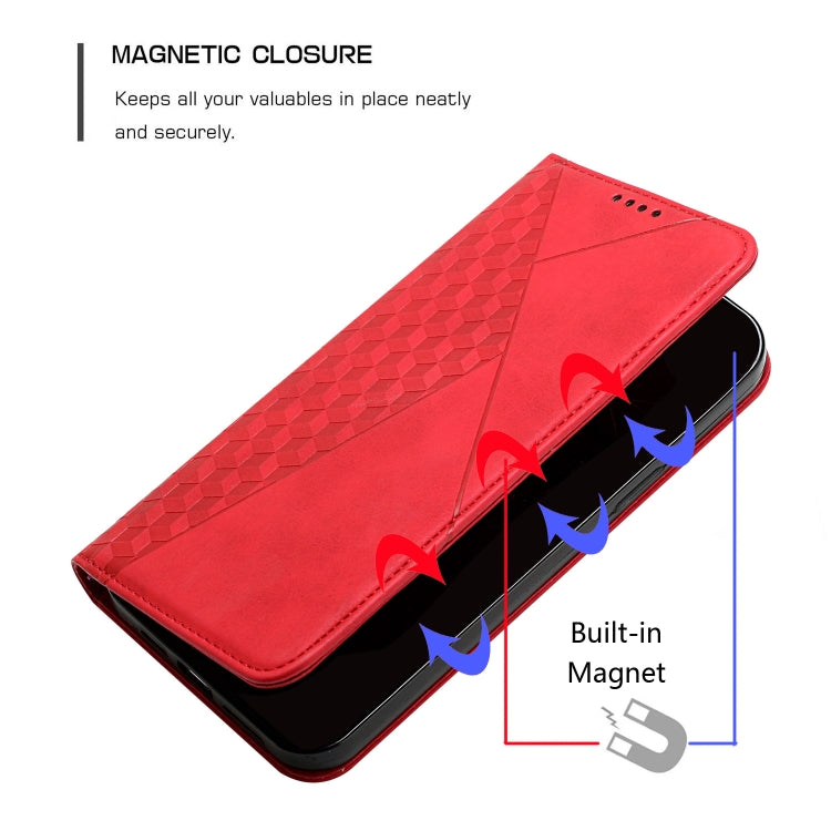 For Xiaomi Redmi K70 / K70 Pro Diamond Splicing Skin Feel Magnetic Leather Phone Case(Red) - K70 Pro Cases by PMC Jewellery | Online Shopping South Africa | PMC Jewellery | Buy Now Pay Later Mobicred