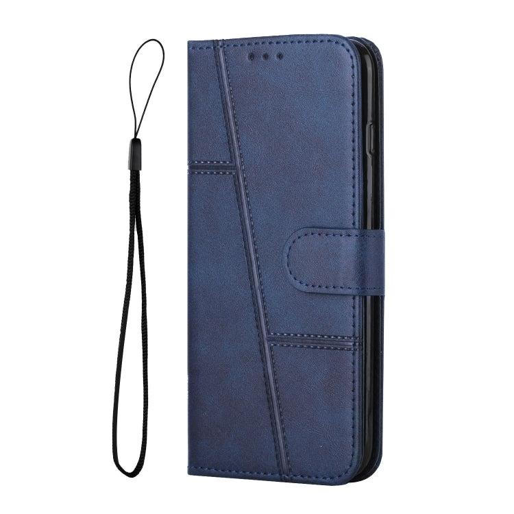 For Xiaomi Redmi K70 / K70 Pro Stitching Calf Texture Buckle Leather Phone Case(Blue) - K70 Pro Cases by PMC Jewellery | Online Shopping South Africa | PMC Jewellery | Buy Now Pay Later Mobicred