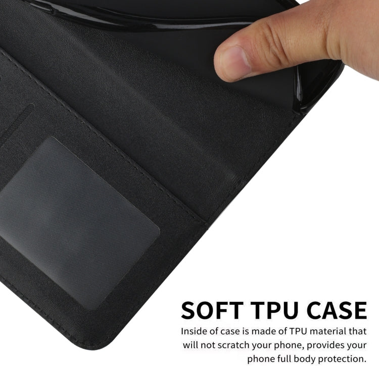 For Xiaomi Redmi A3 Stitching Calf Texture Buckle Leather Phone Case(Black) - Xiaomi Cases by PMC TechLife | Online Shopping South Africa | PMC TechLife | Buy Now Pay Later Mobicred