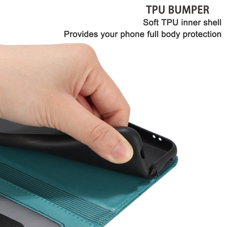 For iPhone 16 Cat Embossing Pattern Leather Phone Case with Lanyard(Blue) - iPhone 16 Cases by PMC TechLife | Online Shopping South Africa | PMC TechLife | Buy Now Pay Later Mobicred