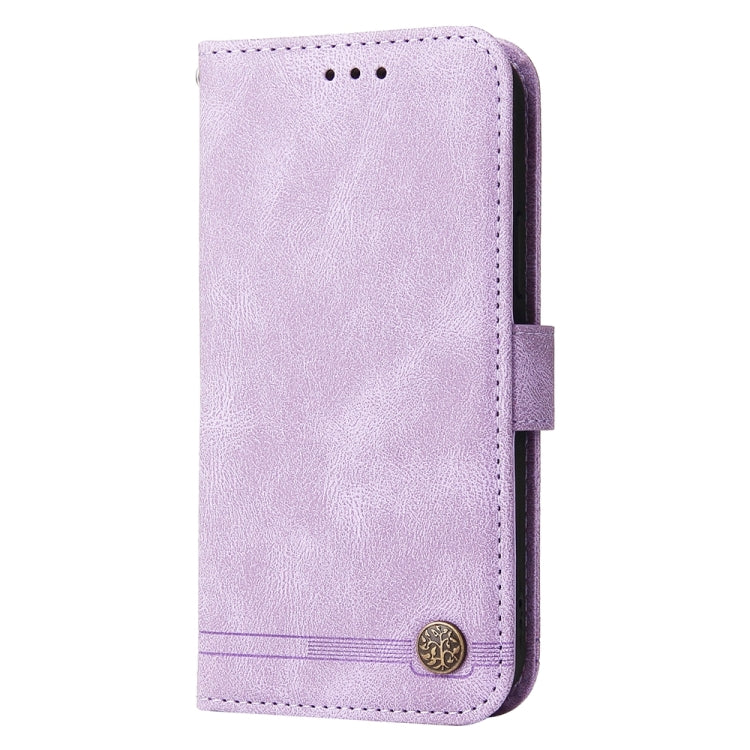 For iPhone 16e Skin Feel Life Tree Leather Phone Case(Purple) - iPhone 16e Cases by PMC TechLife | Online Shopping South Africa | PMC TechLife | Buy Now Pay Later Mobicred