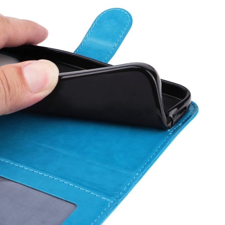 For iPhone 16e Embossed Sunflower Leather Phone Case(Blue) - iPhone 16e Cases by PMC TechLife | Online Shopping South Africa | PMC TechLife | Buy Now Pay Later Mobicred