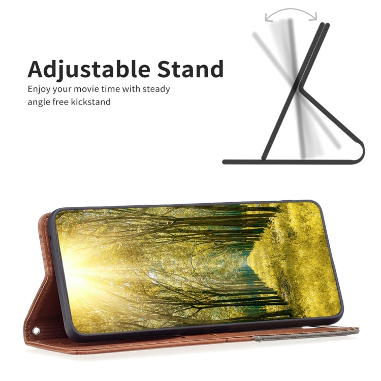 For iPhone 16 Pro Max Rhombus Texture Magnetic Leather Phone Case(Brown) - iPhone 16 Pro Max Cases by PMC TechLife | Online Shopping South Africa | PMC TechLife | Buy Now Pay Later Mobicred
