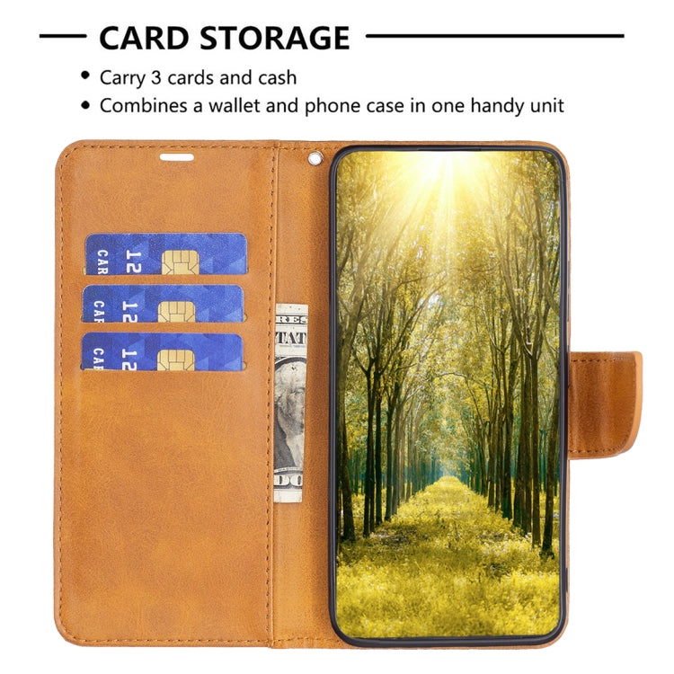 For iPhone 16 Pro Max Lambskin Texture Pure Color Flip Leather Phone Case(Yellow) - iPhone 16 Pro Max Cases by PMC TechLife | Online Shopping South Africa | PMC TechLife | Buy Now Pay Later Mobicred