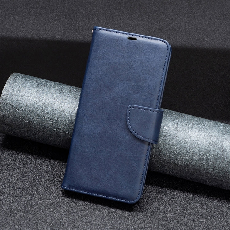 For iPhone 16 Lambskin Texture Pure Color Flip Leather Phone Case(Blue) - iPhone 16 Cases by PMC TechLife | Online Shopping South Africa | PMC TechLife | Buy Now Pay Later Mobicred