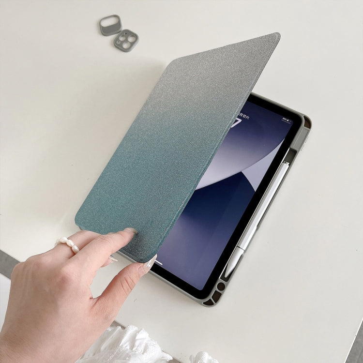 For iPad Air 11 2025 / 2024 / Pro 11 Gradient Glitter Magnetic Split Leather Tablet Case(Blue) - iPad Pro 11 (2022/2021) Cases by PMC TechLife | Online Shopping South Africa | PMC TechLife | Buy Now Pay Later Mobicred
