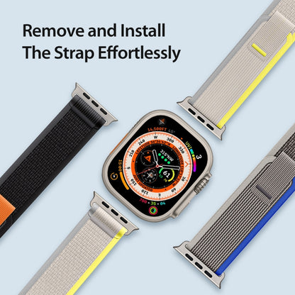 For Apple Watch 38mm DUX DUCIS YJ Series Nylon Watch Band(Yellow) - Watch Bands by DUX DUCIS | Online Shopping South Africa | PMC Jewellery | Buy Now Pay Later Mobicred