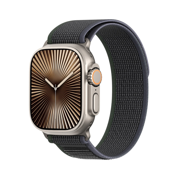 For Apple Watch 10 42mm DUX DUCIS YJ Series Nylon Watch Band(Blue Black) - Watch Bands by DUX DUCIS | Online Shopping South Africa | PMC Jewellery | Buy Now Pay Later Mobicred