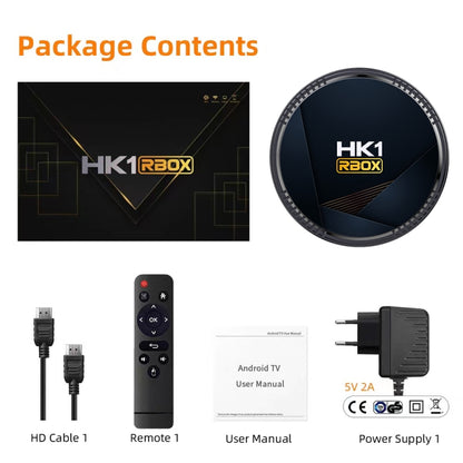 HK1RBOX H8-H618 Android 12.0 Allwinner H618 Quad Core Smart TV Box, Memory:2GB+16GB(EU Plug) - Allwinner H6 by PMC Jewellery | Online Shopping South Africa | PMC Jewellery | Buy Now Pay Later Mobicred