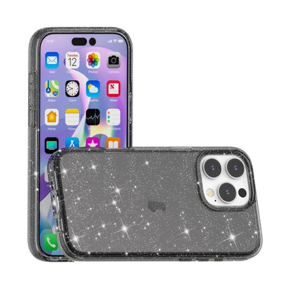 For iPhone 16 Pro Shockproof Terminator Glitter Powder Phone Case(Black) - iPhone 16 Pro Cases by PMC Jewellery | Online Shopping South Africa | PMC Jewellery | Buy Now Pay Later Mobicred