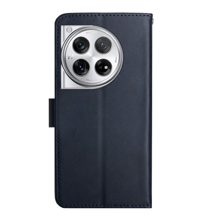 For OnePlus 12 5G Global Genuine Leather Fingerprint-proof Flip Phone Case(Black) - free shipping - PMC TechLife - Order now!