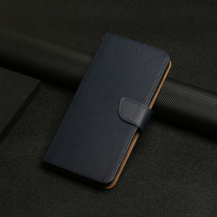 For OnePlus Nord CE4 Genuine Leather Fingerprint-proof Flip Phone Case(Blue) - OnePlus Cases by PMC TechLife | Online Shopping South Africa | PMC TechLife | Buy Now Pay Later Mobicred