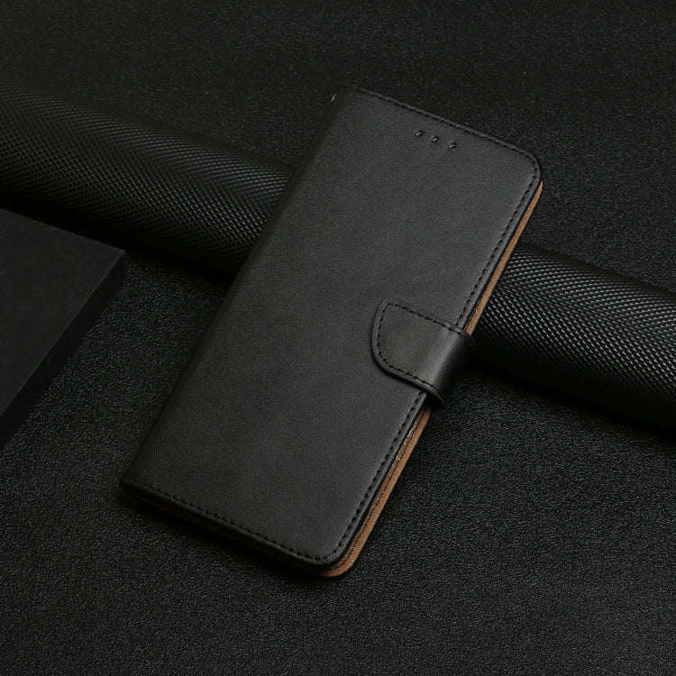 For OnePlus Nord CE4 Genuine Leather Fingerprint-proof Flip Phone Case(Black) - OnePlus Cases by PMC TechLife | Online Shopping South Africa | PMC TechLife | Buy Now Pay Later Mobicred