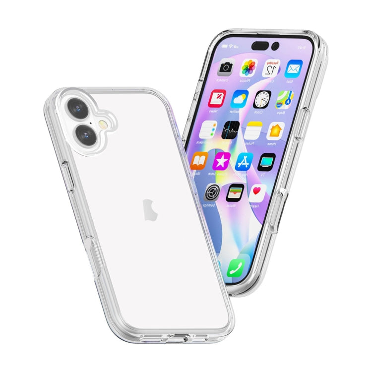 For iPhone 16 Plus Shockproof Terminator Transparent Phone Case(Transparent) - iPhone 16 Plus Cases by PMC TechLife | Online Shopping South Africa | PMC TechLife | Buy Now Pay Later Mobicred