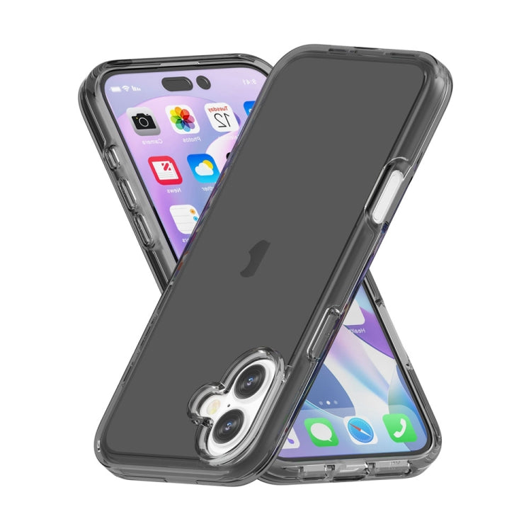 For iPhone 16 Shockproof Terminator Transparent Phone Case(Grey) - iPhone 16 Cases by PMC TechLife | Online Shopping South Africa | PMC TechLife | Buy Now Pay Later Mobicred