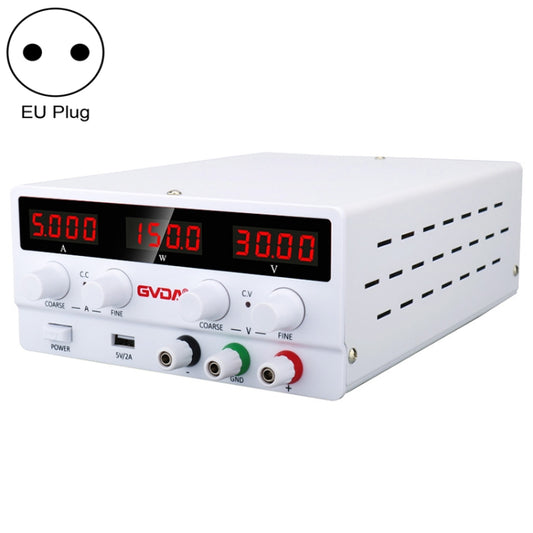 GVDA SPS-H3010 30V-10A Adjustable Voltage Regulator, Specification:EU Plug(White) - Others by GVDA | Online Shopping South Africa | PMC Jewellery | Buy Now Pay Later Mobicred